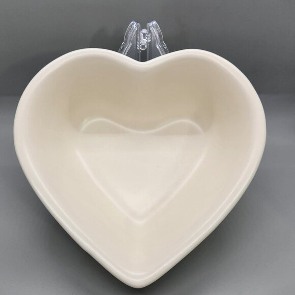 Pfaltzgraff Tea Rose Heart Serving Dish Stonewear - Picture 6 of 9